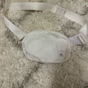 White Lululemon Belt Bag